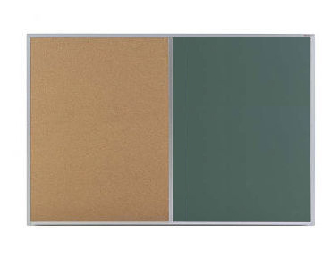Picture of Marsh Industries Ca-406-Cogr 48 X72 Aluminum Trim Natural Cork Chalkboard Combination Board - Green