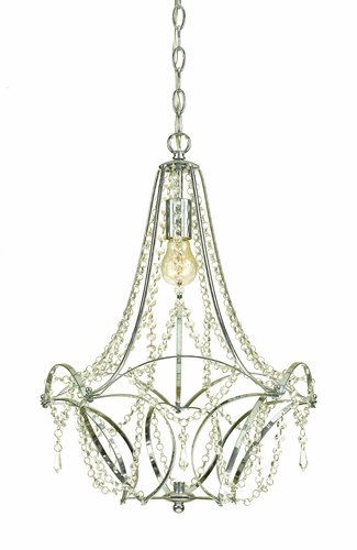 Picture of AF Lighting 7741-1H Elements Transitional Single Light Mini Chandelier in Chrome