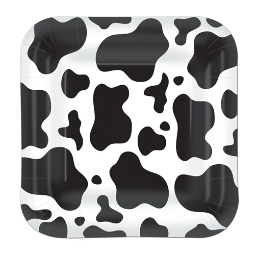 Picture of Beistle 58020 Cow Print Lunch Plates - 8-pkg Pack of 12