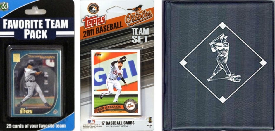 Picture of C & I Collectables 2011ORIOLESTSC MLB Baltimore Orioles Licensed 2011 Topps Team Set and Favorite Player Trading Cards Plus Storage Album