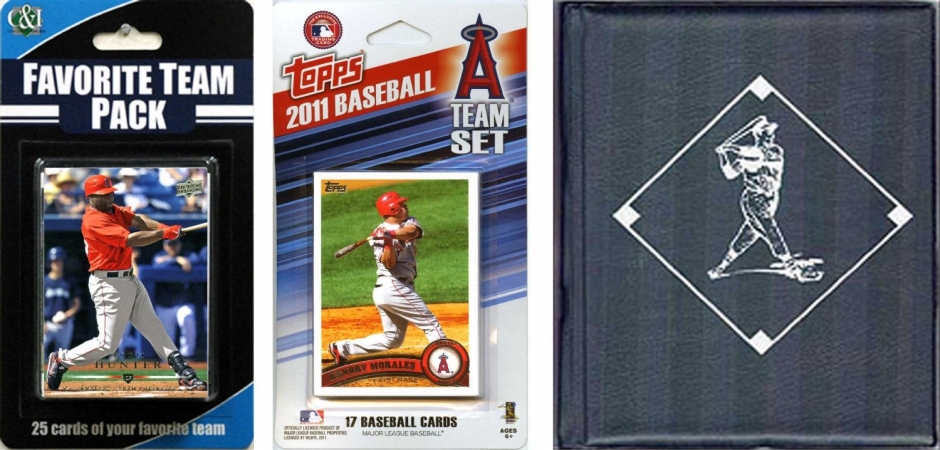 Picture of C & I Collectables 2011ANGELSTSC MLB Los Angeles Angels Licensed 2011 Topps Team Set and Favorite Player Trading Cards Plus Storage Album