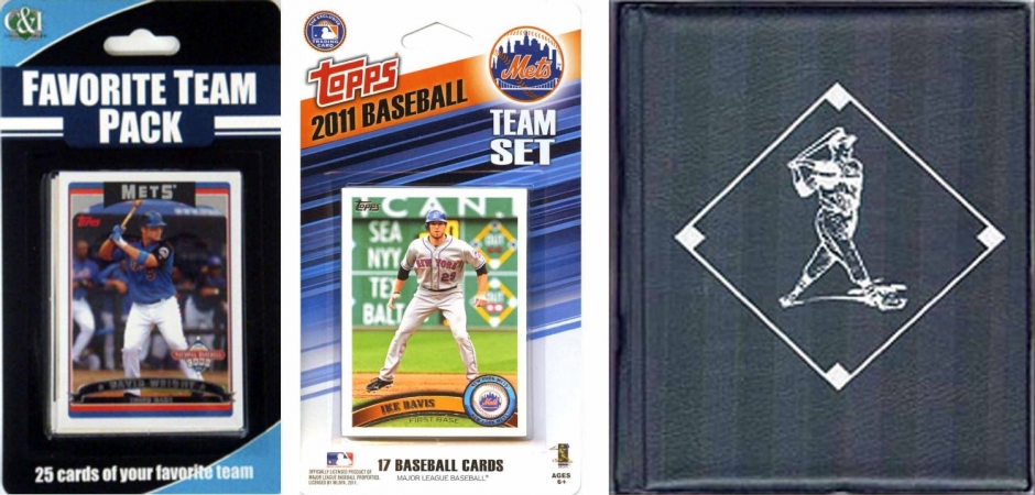 Picture of C & I Collectables 2011METSTSC MLB New York Mets Licensed 2011 Topps Team Set and Favorite Player Trading Cards Plus Storage Album