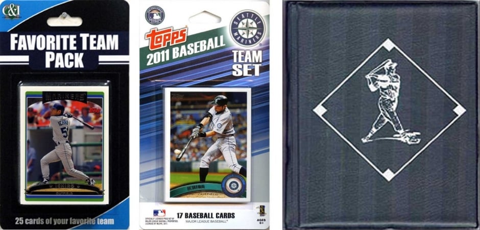 Picture of C & I Collectables 2011MARINERSTSC MLB Seattle Mariners Licensed 2011 Topps Team Set and Favorite Player Trading Cards Plus Storage Album