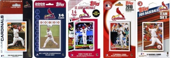 Picture of C & I Collectables CARDINALS511TS MLB  St. Louis Cardinals 5 Different Licensed Trading Card Team Sets