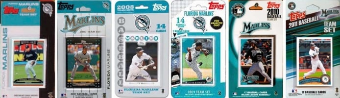 Picture of C & I Collectables MARLINS511TS MLB  Florida Marlins 5 Different Licensed Trading Card Team Sets