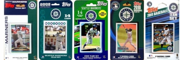 Picture of C & I Collectables MARINERS511TS MLB  Seattle Mariners 5 Different Licensed Trading Card Team Sets