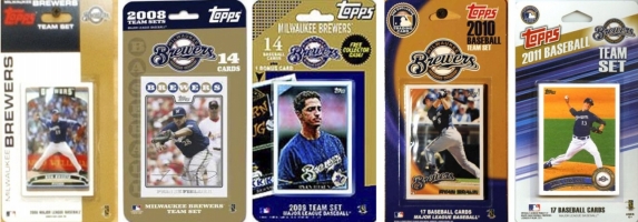 Picture of C & I Collectables BREWERS511TS MLB Milwaukee Brewers 5 Different Licensed Trading Card Team Sets