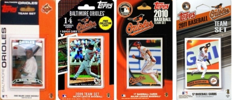 Picture of C & I Collectables ORIOLES411TS MLB Baltimore Orioles 4 Different Licensed Trading Card Team Sets