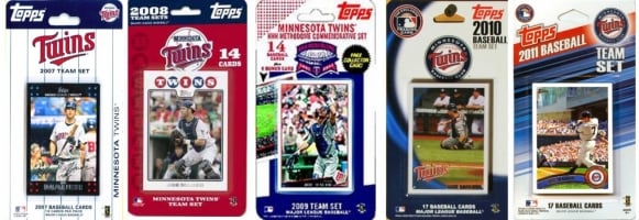Picture of C & I Collectables TWINS511TS MLB Minnesota Twins 5 Different Licensed Trading Card Team Sets