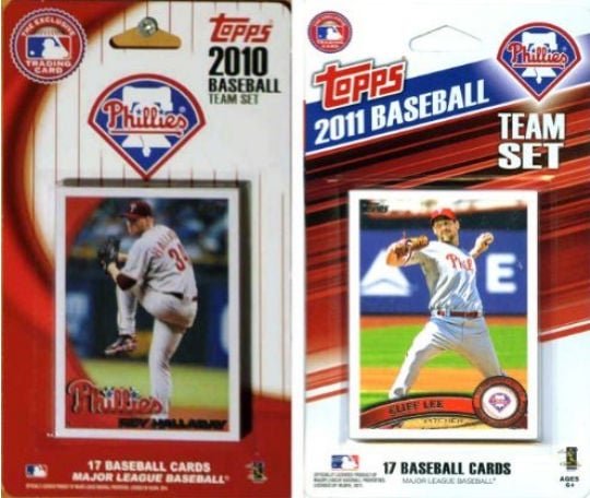 Picture of C & I Collectables PHILS211TS MLB Philadelphia Phillies 2 Different Licensed Trading Card Team Sets