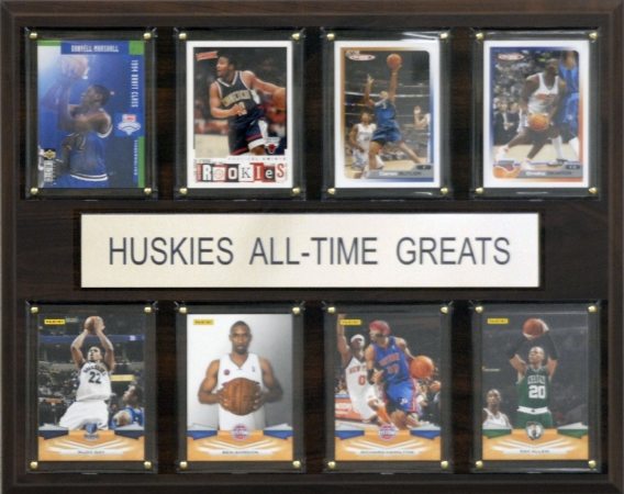 Picture of C & I Collectables 1215ATGCONN NCAA Basketball  Connecticut Huskies  All-Time Greats Plaque