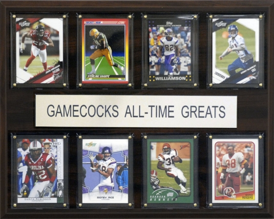 Picture of C & I Collectables 1215ATGSCGC NCAA Football South Carolina Gamecocks  All-Time Greats Plaque