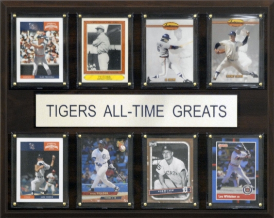 Picture of C & I Collectables 1215ATGDTIG MLB Detroit Tigers  All-Time Greats Plaque