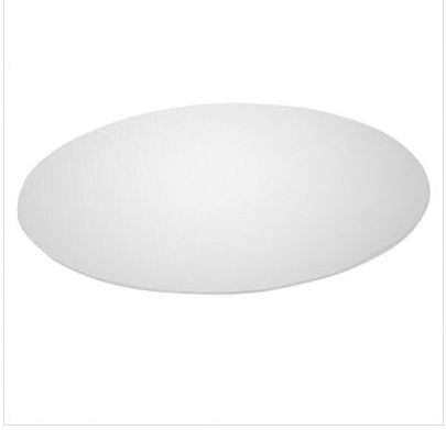 Designer Chair Mat 48"x60", Oval Shape, Clear, for Carpet