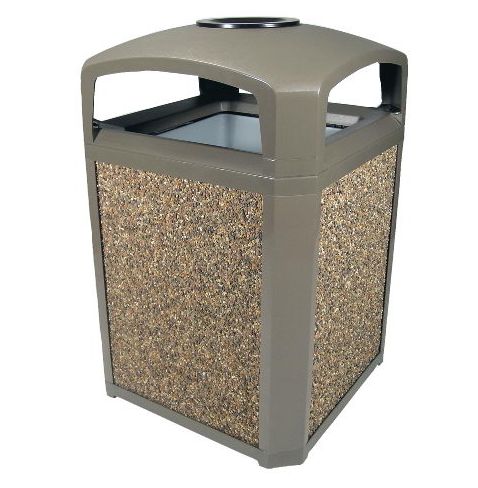 Rubbermaid Commercial Products RCP 3975 SAB Landmark Dome Top Trash Containers 50 Gallon -  RUBBERMAID COMMERCIAL PROD.