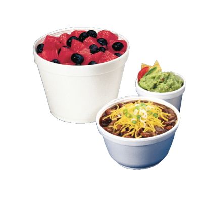 Picture of Dart DCC 12SJ20 Squat Foam Container 12 Oz