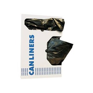 Picture of Boardwalk BWK 4347H Coreless Roll Can Liner 43x47 Heavy Perferated Black - 100 Bags-Case