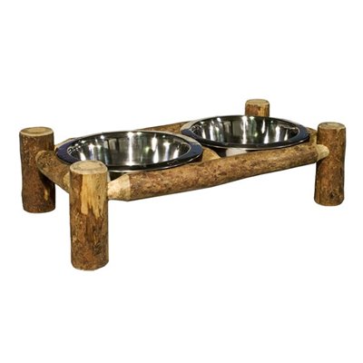 Picture of Montana Woodworks MWGCDFS Glacier Country Small Pet Feeder