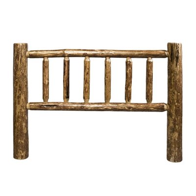 Picture of Montana Woodworks MWGCCKHB Glacier Country Twin Log Headboard - Stained and Lacquered