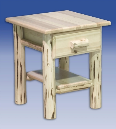 Picture of Montana Woodworks MWND Nightstand with Drawer and Shelf - Ready To Finish