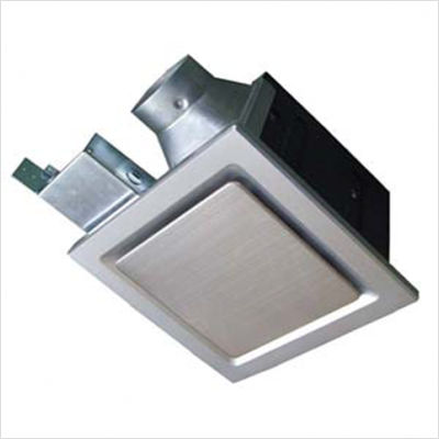 Aero Pure Bathroom Fans SBF80G5S Aero Pure Fan -SBF80G5Silver with Stainless Steel Trim- 80 CFM Super Quiet Bathroom Ventilation Fan- ENERGY STAR Qualified