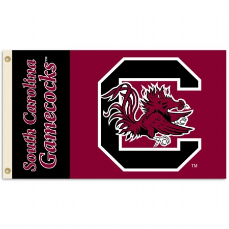 NCAA South Carolina Gamecocks Flag with Grommets 60 x 36in