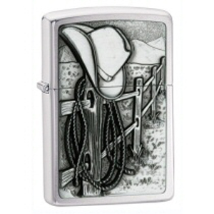 2024 Zippo Resting Cowboy, Pewter Emblem