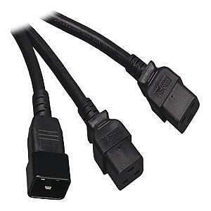 Tripp Lite P036-006-2C19 C20 to 2 x C19 AC Power Splitter Y Cable (6')