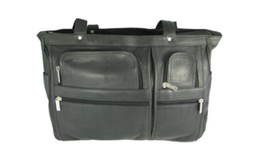 147B Women s Multi Pocket Briefcase- Black