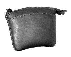 Picture of David King &amp; Co 439B Zip Coin Purse- Black