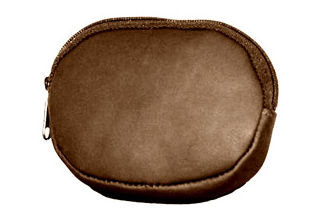 Picture of David King &amp; Co 442C Zip Coin Purse- Cafe