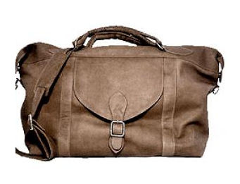David King & Co 303C Top Zip Travel Bag- Cafe