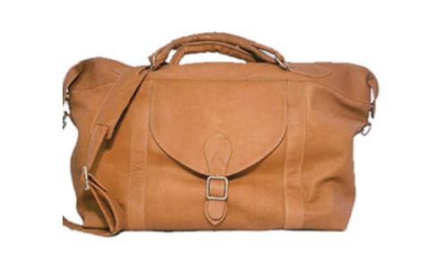 David King & Co  Top Zip Travel Bag- Tan