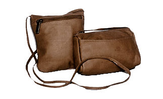 Picture of David King &amp; Co 507C Top Zip Mini Bag- Cafe