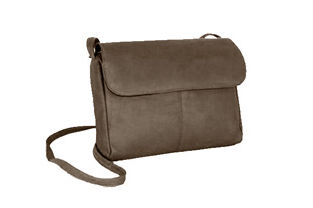 Picture of David King &amp; Co 522C Flap Front Mini Bag- Cafe