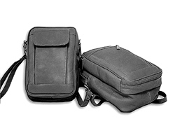 Picture of David King &amp; Co 459B Man Bag with Organizer- Black