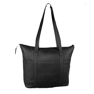 Picture of David King &amp; Co 583B Large Multi Pocket Shopping Tote- Black