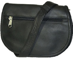 Picture of David King &amp; Co 401B Flap Over Waist Pack- Black