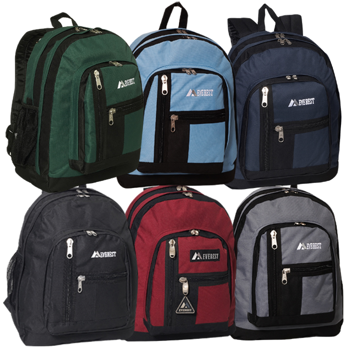 Picture of Everest 5045-BK 16.5 in. Double Compartment Backpack