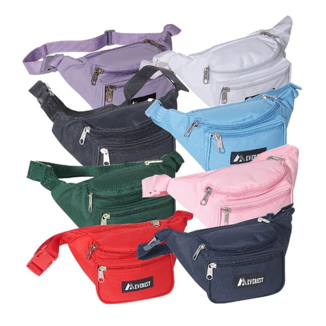 Everest 044KD-BK 11.5 in. Wide Everest Signature Fanny Pack