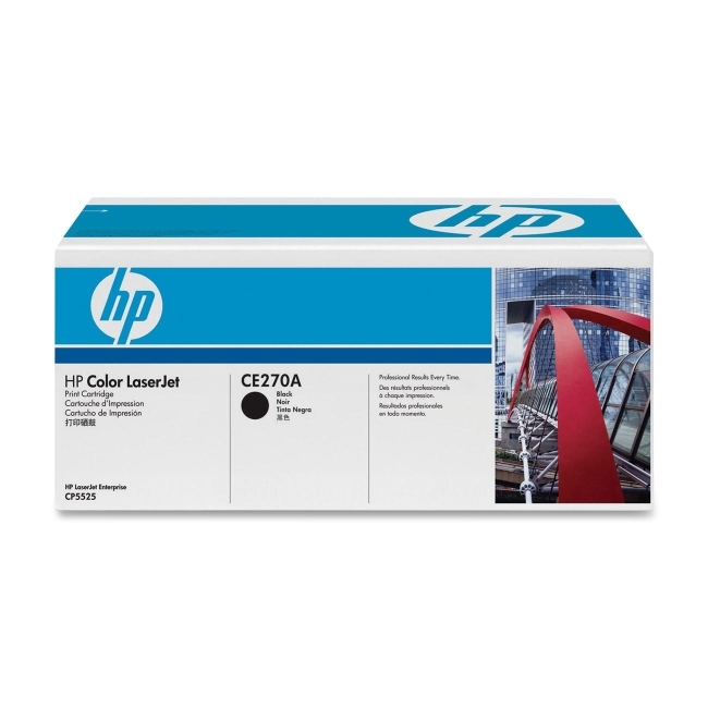 Picture of Hewlett Packard HP Compatible Color Laserjet Ce270A Black Print Cartridge