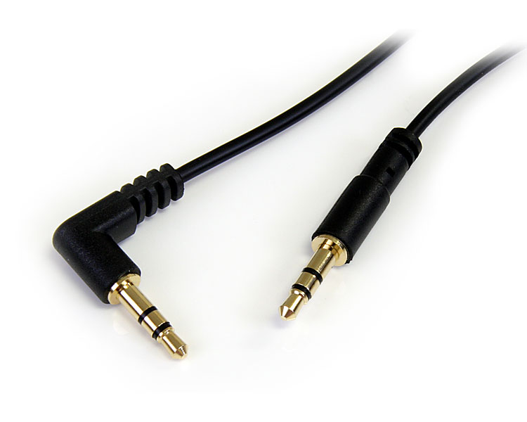 3.5MM TO RIGHT ANGLE STEREO AUDIO CABLE