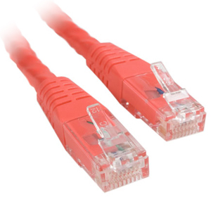 20 Ft Red Molded Cat6 Utp Patch Cable - Etl Verified