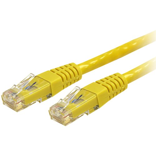 8 FT YELLOW MOLDED CAT6 UTP PATCH CABLE - ETL VERIFIED
