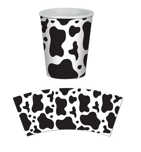 Picture of Beistle 58230 Cow Print Hot-Cold Cups Pack of 12