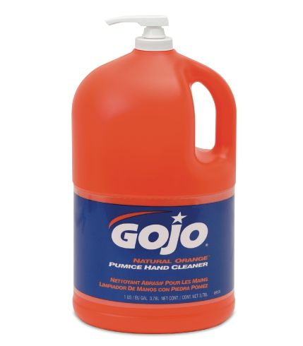 Picture of Gojo Industries GOJ 0955-04 Natural Orange Hand Cleaner Lotion with Pumice