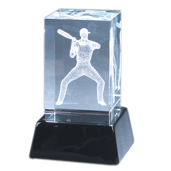 Picture of Natico Originals 60-CR-230 Crystal Block with  Baseball Play
