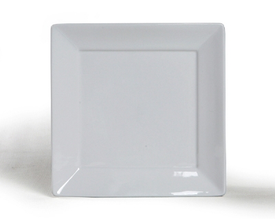 Picture of Tuxton China BPH-1016 10.13 in. x 10.13 in. Square Plate - Porcelain White - 1 Dozen