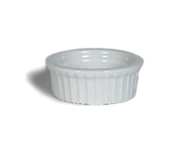Picture of Tuxton China BPX-0162 Ramekin Fluted 1.5 oz. - Porcelain White  - 4 Dozen