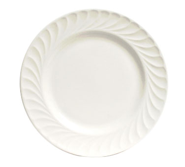 Picture of Tuxton China MEA-094 Meridian American 9.5 in. Embossed Plate - White  - 2 Dozen